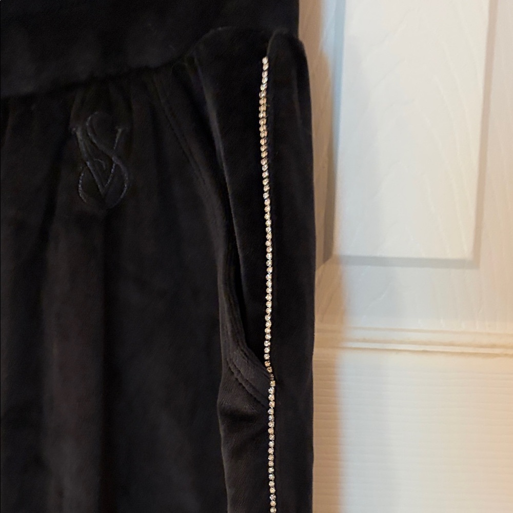 Victoria's Secret Rhinestone Velour Joggers - Picture 5 of 8